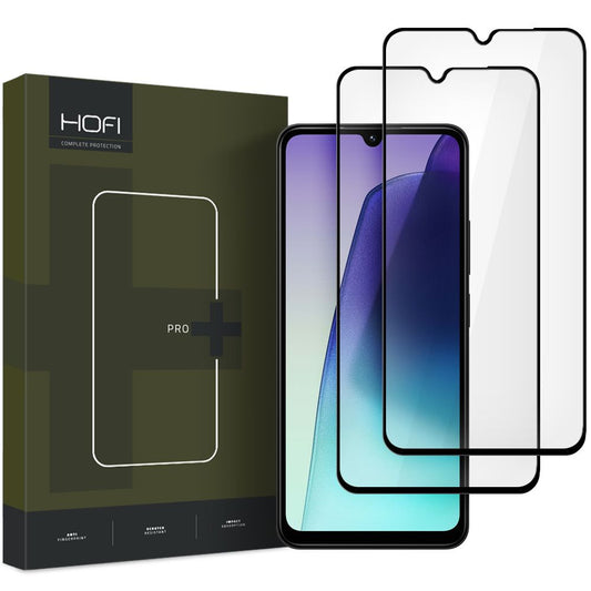 Zaštitna folija za ekran HOFI Glass PRO+ za Xiaomi Poco C75 5G / C75 / Redmi 14C, Kaljeno staklo, Pun ljepilo, Set od 2 komada, 2.5D, Crna