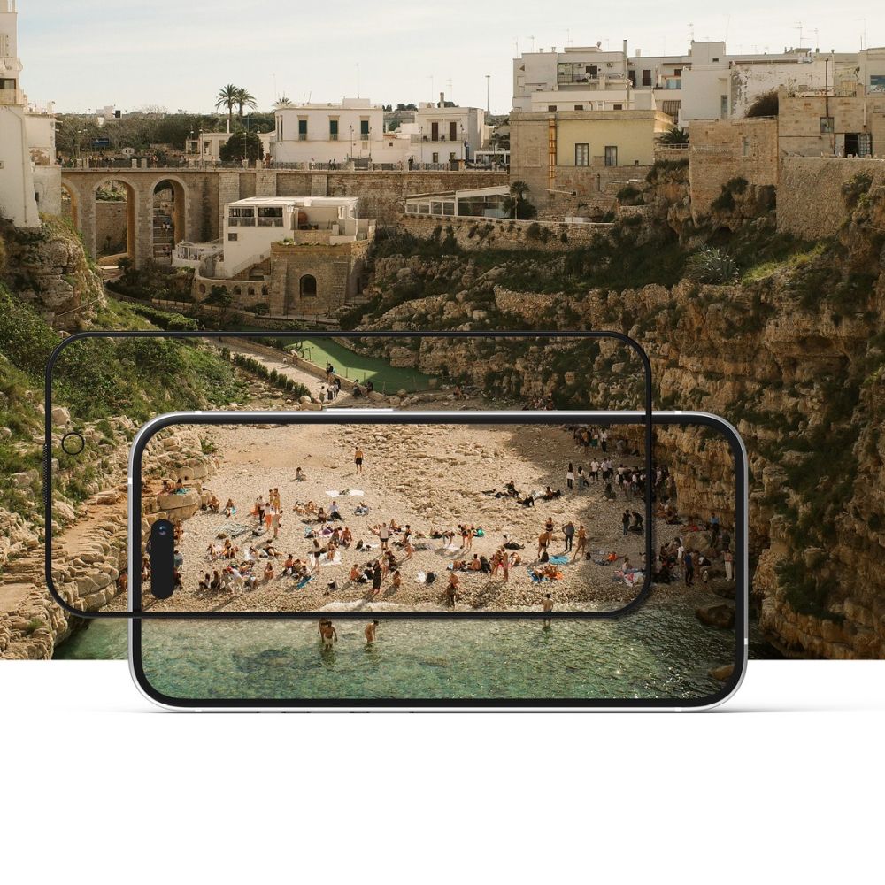 Zaštitna folija za ekran Ringke Easy Slide Privacy za Apple iPhone 16 Pro, Kaljeno staklo, Pun ljepilo, Set od 2 komada