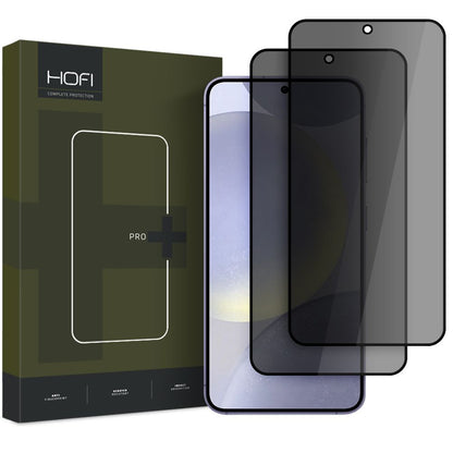 Zaštitna folija za ekran Privacy HOFI Glass PRO+ za Samsung Galaxy S25 S931, Kaljeno staklo, Full Glue, Set 2 komada