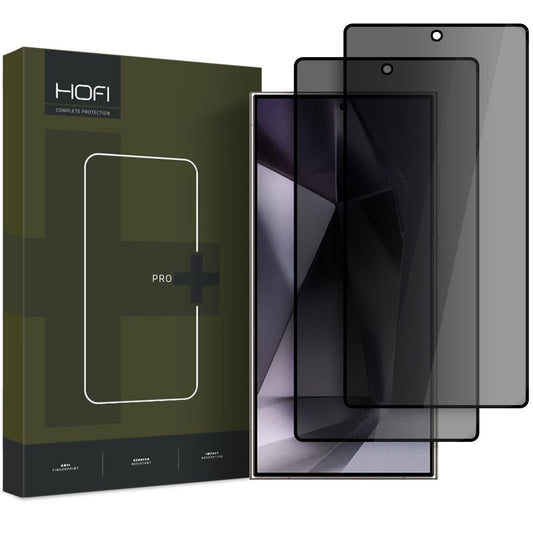 Zaštitna folija za ekran Privacy HOFI Glass PRO+ za Samsung Galaxy S25 Ultra S938, Kaljeno staklo, Full Glue, Set 2 komada