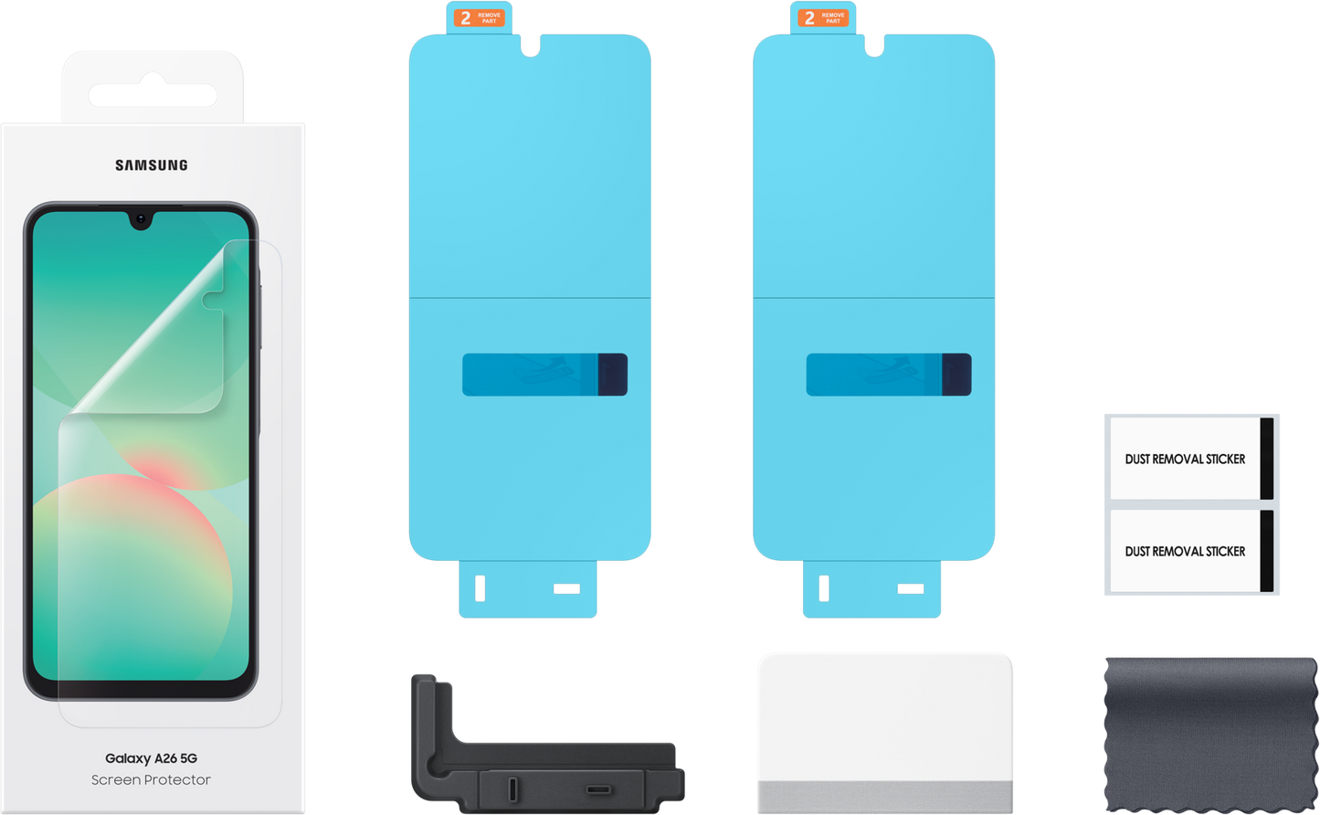 Zaštitna folija za ekran za Samsung Galaxy A26 A266, Plastika, Set od 2 komada EF-UA266CTEGWW