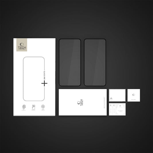 Zaštitna folija za ekran Tech-Protect FIT+ za Xiaomi Poco X7 Pro, Kaljeno staklo, Full Glue, Set 2 komada, 2.5D