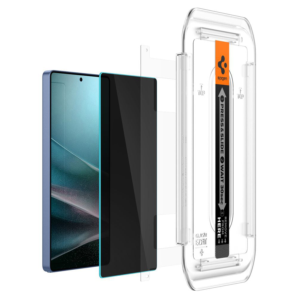 Zaštitna folija za ekran Privacy Spigen GlastR EZ FIT HD za Samsung Galaxy S25 Ultra S938, Kaljeno staklo, Full Glue, Set 2 komada AGL09335