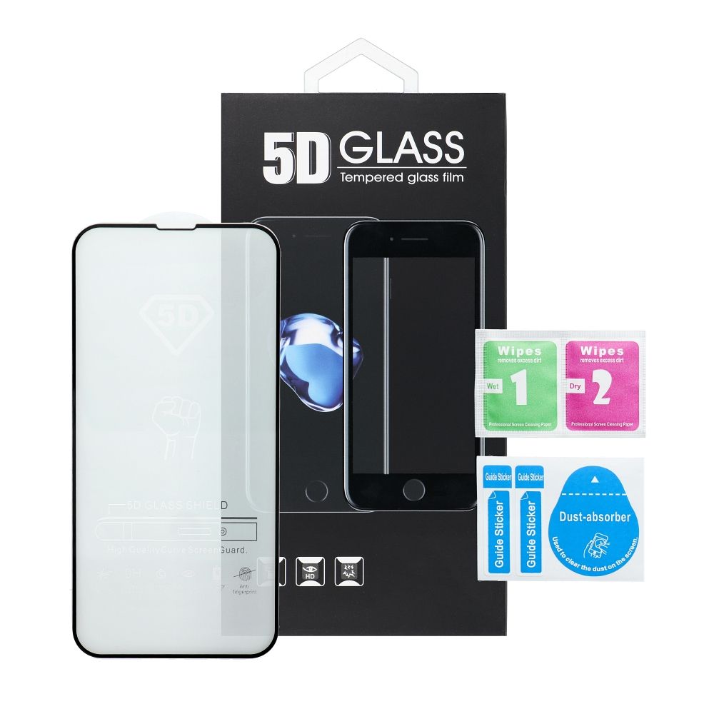 Zaštitna folija za ekran Privacy OEM za Apple iPhone 17, Kaljeno staklo, Full Glue, 5D