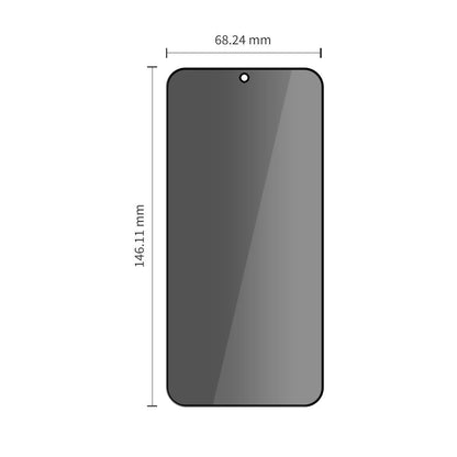 Zaštitna folija za ekran Privacy Tech-Protect Spy+ za Samsung Galaxy S26 S942, Kaljeno staklo, Full Glue, Set od 2 komada