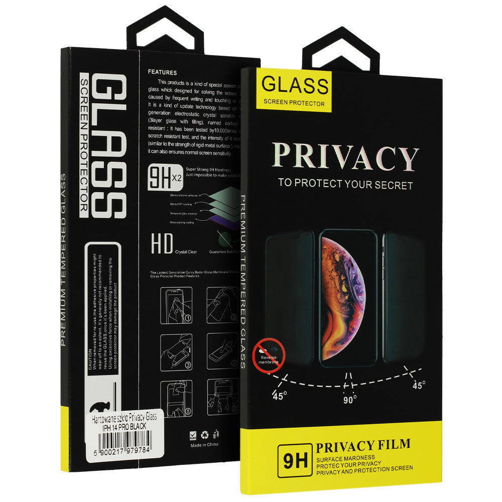 Zaštitna folija za ekran Privacy OEM za Apple iPhone 17, Kaljeno staklo, Full Glue