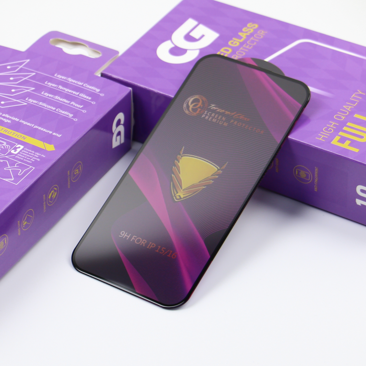 Zaštitna folija za ekran OG Premium za Samsung Galaxy A57 5G, Kaljeno staklo, Puna ljepila, Set od 10 komada