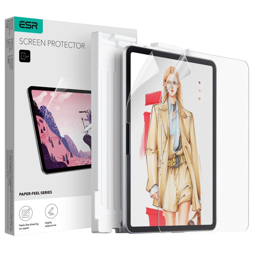 Matte zaštitna folija za ekran ESR Paper Feel za Apple iPad Pro 11 (2025) / iPad Pro 11 (2024), Plastika, Set 2 komada
