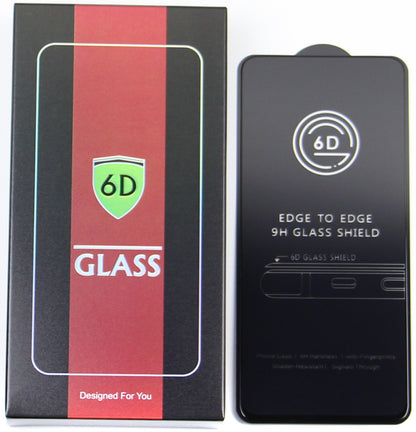 Zaštitna folija za ekran OEM za Apple iPhone 17e / 16e / 14 / 13 Pro, Kaljeno staklo, Full Glue, Set 10 komada, 6D, Crna