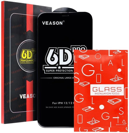 Zaštitna folija za ekran Veason PRO za Motorola Moto E32s / E22s / E32 / G22, Kaljeno staklo, Full Glue, 6D, Crna