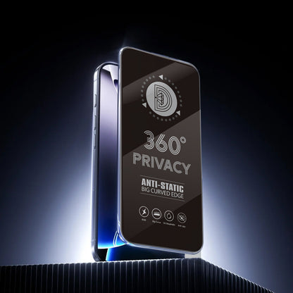Zaštitna folija za ekran Privacy OEM 360 za Apple iPhone 17 / 16 Pro, Kaljeno staklo, Full Glue