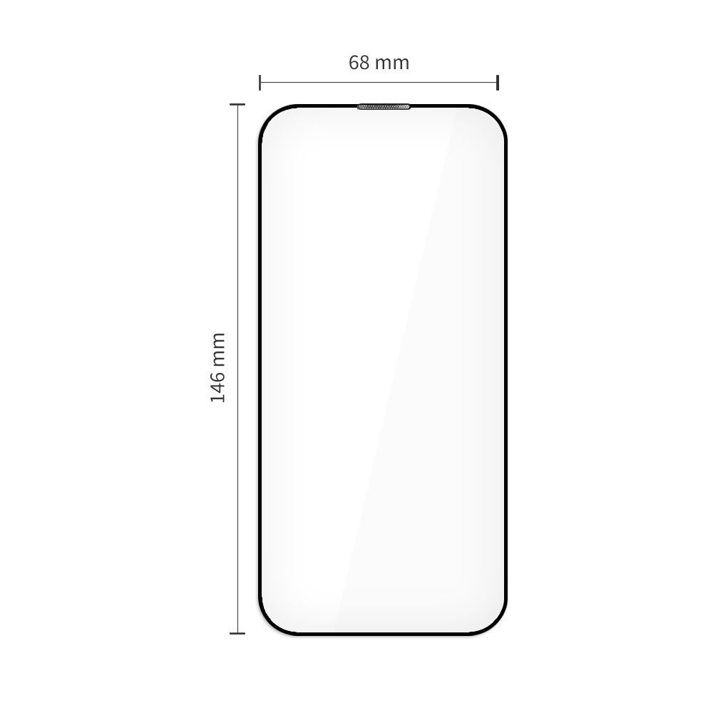 Zaštitna folija za ekran Tech-Protect Quick Set+ za Apple iPhone 17, Kaljeno staklo, Pun ljepilo, Set od 2 komada, Crna