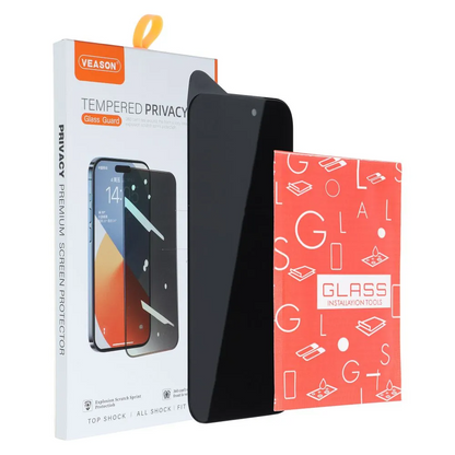 Zaštitna folija za ekran Privacy Veason za Apple iPhone 17 Pro Max, Kaljeno staklo, Full Glue, 6D