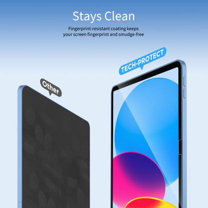 Zaštitna folija za ekran Tech-Protect FIT+ za Samsung Galaxy Tab S10 FE+, Kaljeno staklo, Full Glue, Set 2 komada, 2.5D