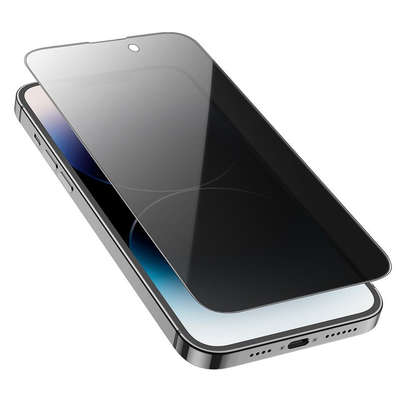 Zaštitna folija za ekran Privacy HOCO G15 za Apple iPhone 16 Plus / 15 Plus, Kaljeno staklo, Full Glue, 5D