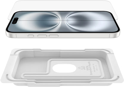 Zaštitna folija za ekran Belkin ScreenForce TemperedGlass za Apple iPhone 16 / 15 / 14 Pro, Kaljeno staklo, Full Glue OVA135zz