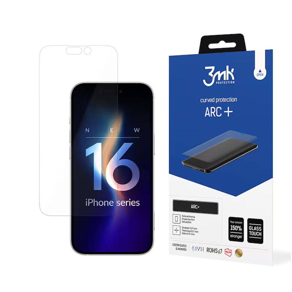 Zaštitna folija za ekran 3MK ARC+ za Apple iPhone 16 Pro, Plastika