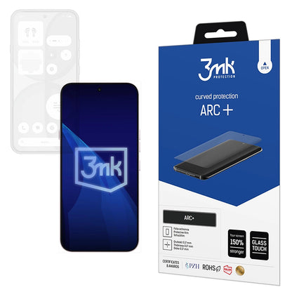 Zaštitna folija za ekran 3MK ARC+ za Nothing Phone (4a), plastika