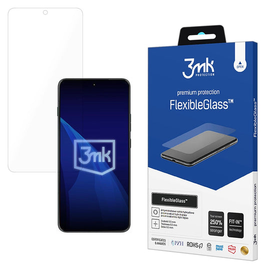Zaštitna folija za ekran 3MK FlexibleGlass za Motorola Edge 70 Max, Fleksibilno staklo, Puno ljepilo