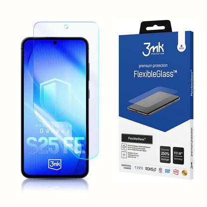 Zaštitna folija za ekran 3MK FlexibleGlass za Samsung Galaxy S25 FE, Fleksibilno staklo, Full Glue