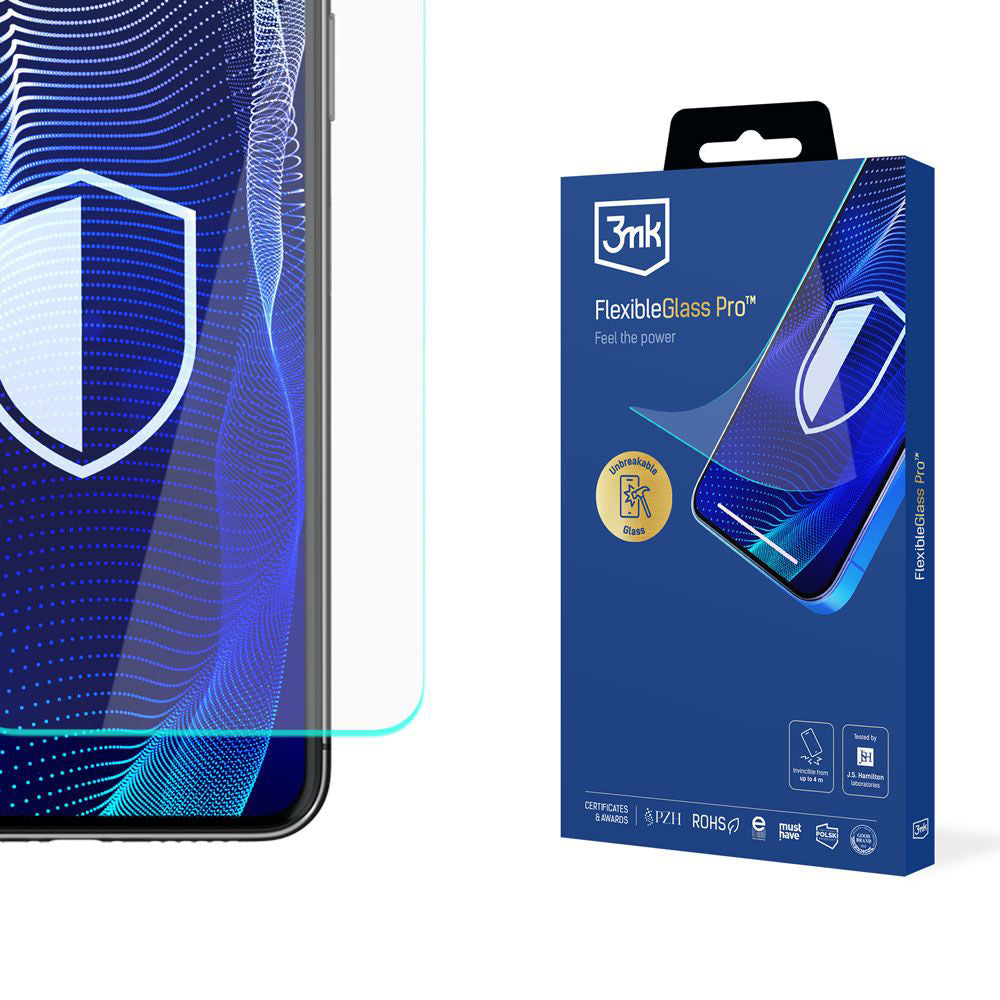 Zaštitna folija za ekran 3MK FlexibleGlass Pro za Samsung Galaxy S24 S921, Fleksibilno staklo, Puno ljepilo, Crna