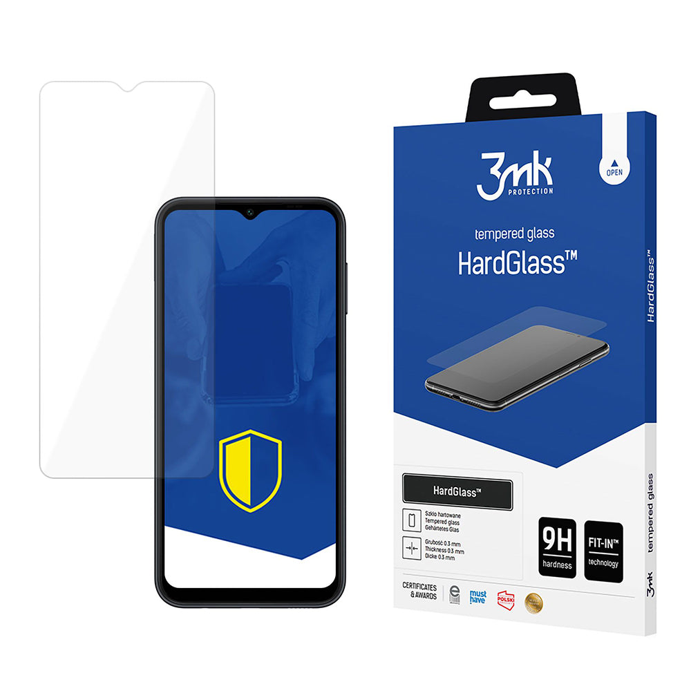 Zaštitna folija za ekran 3MK HardGlass za Samsung Galaxy A14 A145 / A14 5G A146, Kaljeno staklo, Full Glue