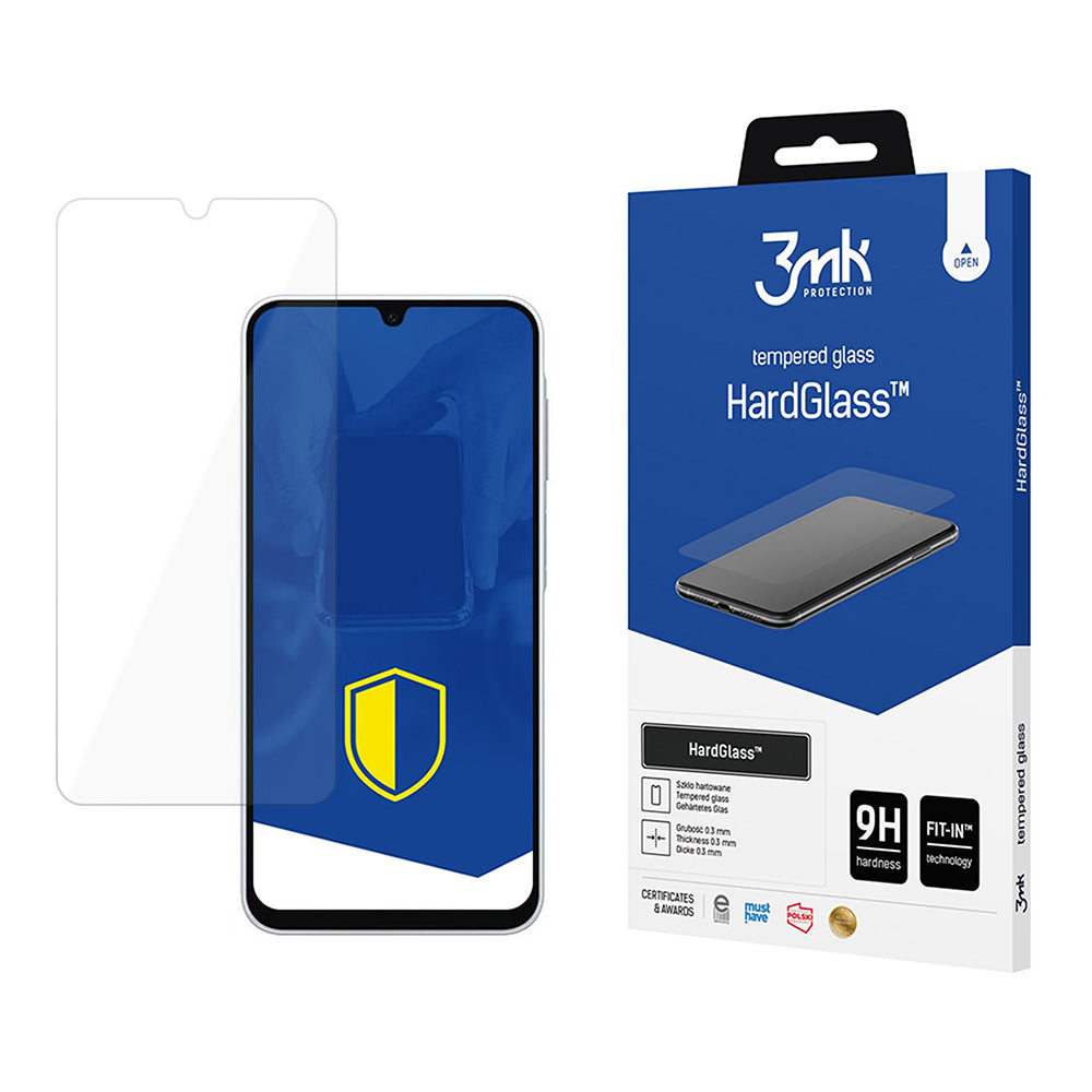 Zaštitna folija za ekran 3MK HardGlass za Samsung Galaxy A26 A266, Kaljeno staklo, Full Glue