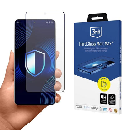 Zaštitna folija za ekran 3MK HardGlass za Samsung Galaxy S26 Ultra S948, Kaljeno staklo, Pun ljepilo, Crna