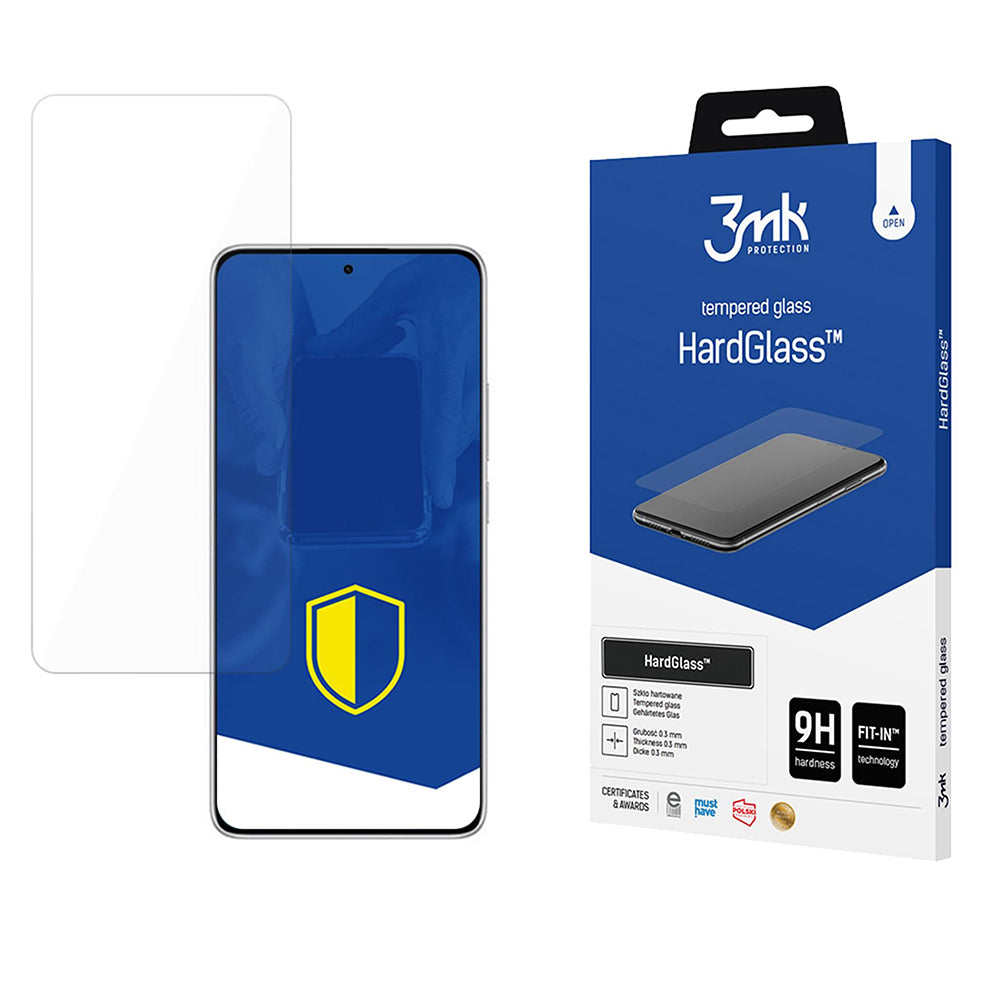Zaštitna folija za ekran 3MK HardGlass za Xiaomi Redmi Note 14 5G / Note 14 4G (Regionalno), Kaljeno staklo, Puno ljepilo