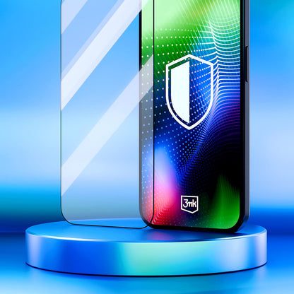 Zaštitna folija za ekran 3MK Hardy Ultra za Apple iPhone 17 Pro, Kaljeno staklo, Full Glue, Crna