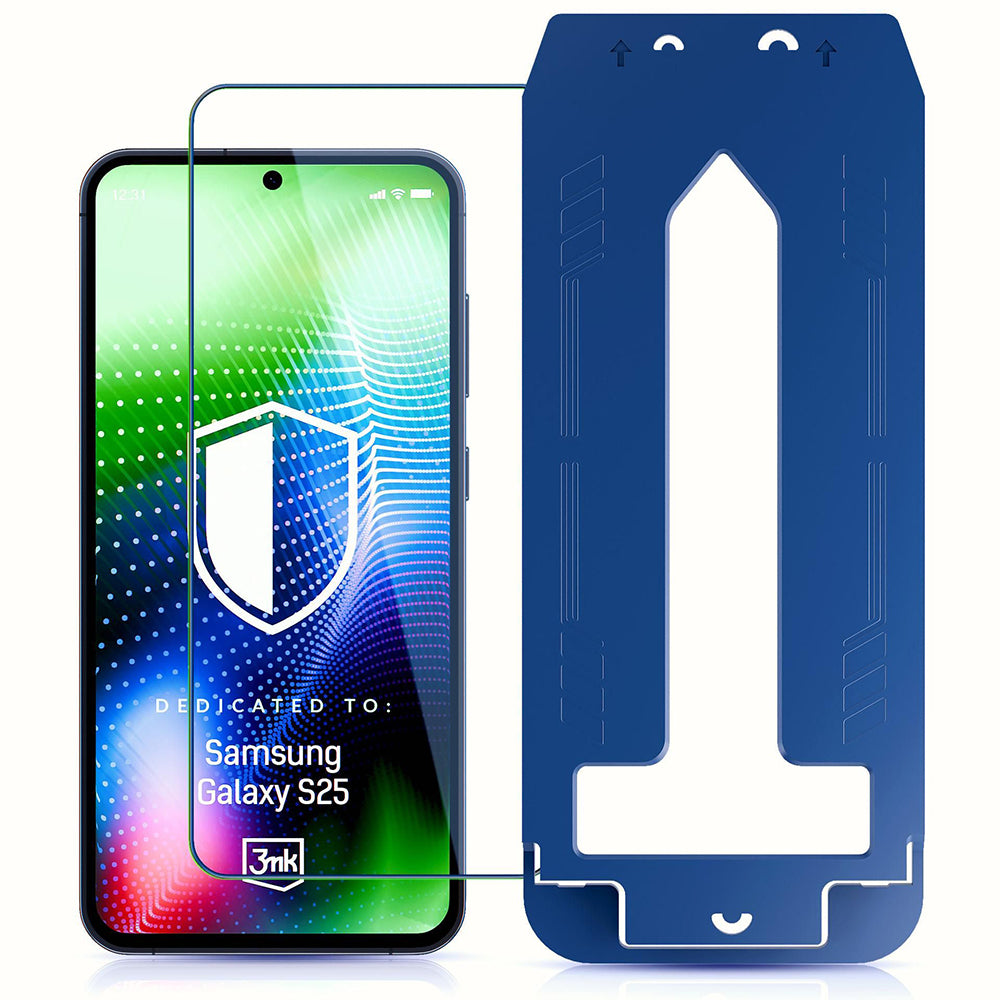 Zaštitna folija za ekran 3MK Hardy Ultra za Samsung Galaxy S25 S931, Kaljeno staklo, Full Glue, Crna