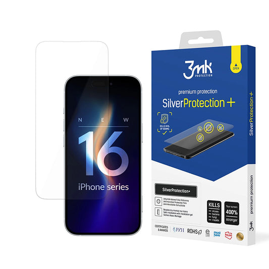 Zaštitna folija za ekran 3MK Silver Protect+ za Apple iPhone 16 Pro, Plastika