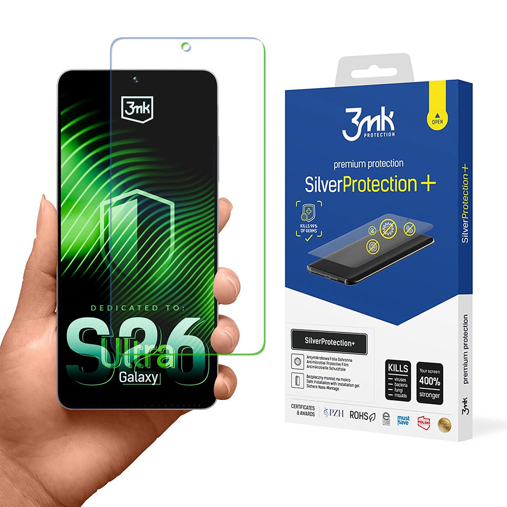 Zaštitna folija za ekran 3MK Silver Protect+ za Samsung Galaxy S26 Ultra S948, Plastika