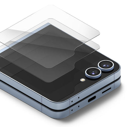 Zaštitna folija za vanjski ekran Ringke Cover Display za Samsung Galaxy Z Flip6 F741, Kaljeno staklo, AB Ultra Glue, Set od 2 komada