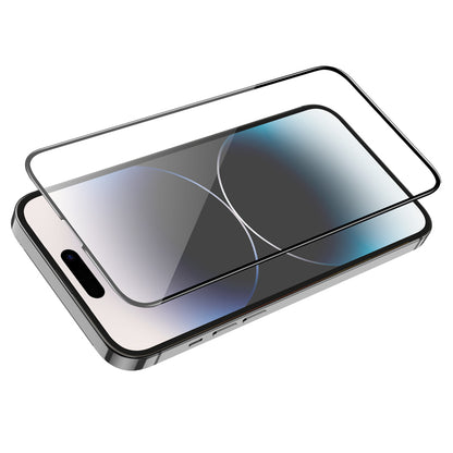 Zaštitna folija za ekran HOCO G16 za Apple iPhone 14 Pro, Kaljeno staklo, Full Glue, 5D, Crna