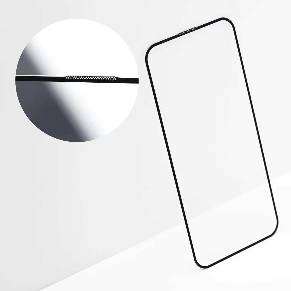 Zaštitna folija za ekran OEM OG Premium za Apple iPhone 17 Pro Max, Kaljeno staklo, Pun ljepilo, Crna