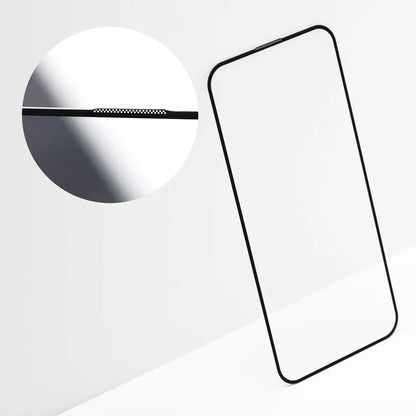 Zaštitna folija za ekran OEM OG Premium za Apple iPhone 17 Pro Max, Kaljeno staklo, Pun ljepilo, Crna