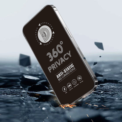 Zaštitna folija za ekran Privacy OEM 360 za Apple iPhone 17 / 16 Pro, Kaljeno staklo, Full Glue