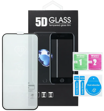 Zaštitna folija za ekran OEM za Samsung Galaxy A27 5G, Kaljeno staklo, Full Glue, 5D, Crna