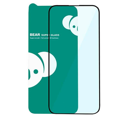 Zaštitna folija za ekran Bear Super Hard za Apple iPhone 18 Pro / 17 Pro / 17 / 16 Pro, Kaljeno staklo, Full Glue, 3D, Crna