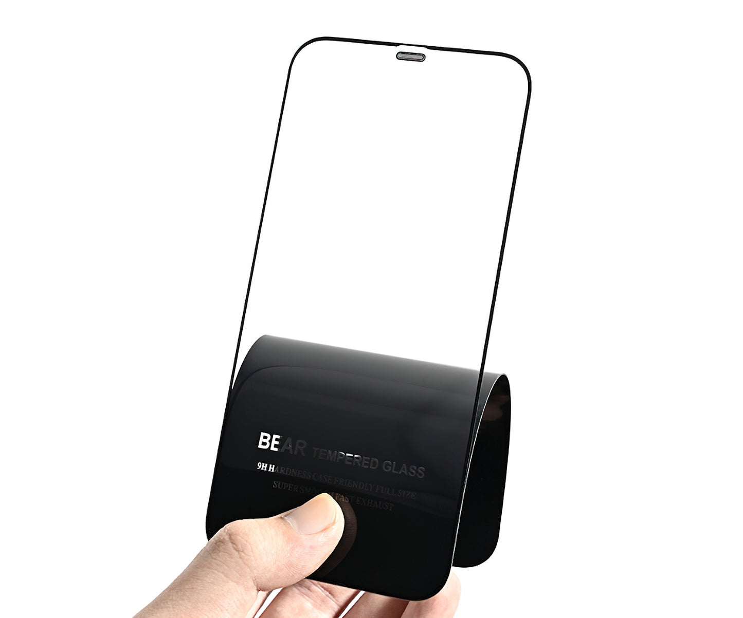 Zaštitna folija za ekran Bear HD za Samsung Galaxy S25 FE, kaljeno staklo, puna ljepila, crna