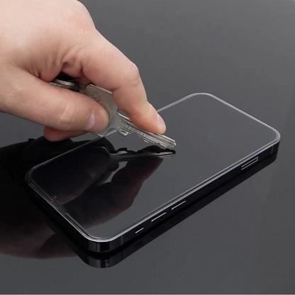 Zaštitna folija za ekran Privacy WZK AntiSpy za Apple iPhone 15 Pro, Kaljeno staklo, Puna ljepila