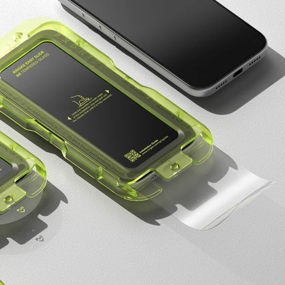 Zaštitna folija za ekran Ringke Easy Slide AR za Apple iPhone 17 Pro, Kaljeno staklo, Full Glue, 2.5D, Crna