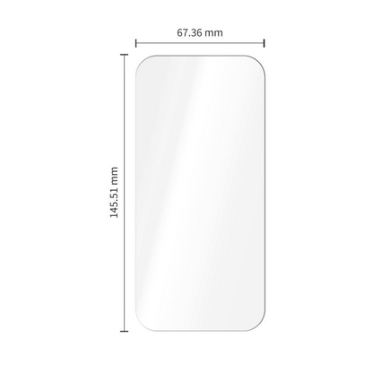 Zaštitna folija za ekran Tech-Protect OneTouch za Apple iPhone 18 Pro / 17 Pro, Kaljeno staklo, Full Glue, Set od 2 komada, Prozirna