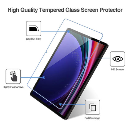 Zaštitna folija za ekran Lito Classic za Samsung Galaxy Tab S9 FE / Tab S9, Kaljeno staklo, Full Glue, 2.5D