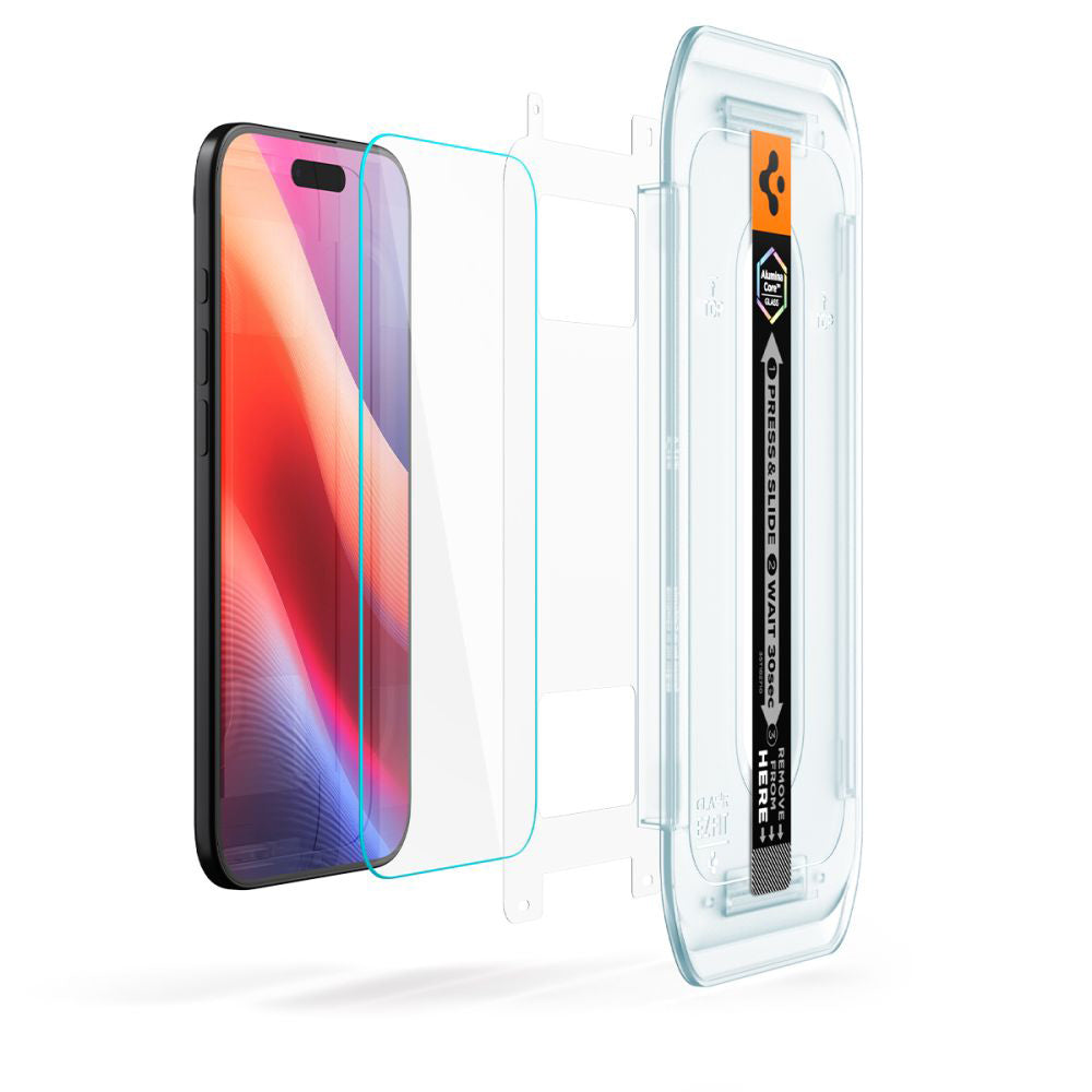 Zaštitna folija za ekran Spigen GlastR EZ FIT za Apple iPhone 17 Air, Kaljeno staklo, Full Glue, Set 2 komada