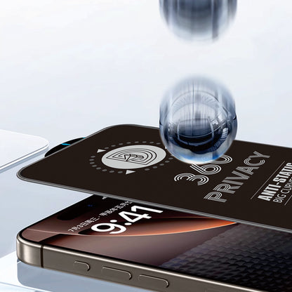 Zaštitna folija za ekran Privacy OEM 360 za Apple iPhone 17 / 16 Pro, Kaljeno staklo, Full Glue