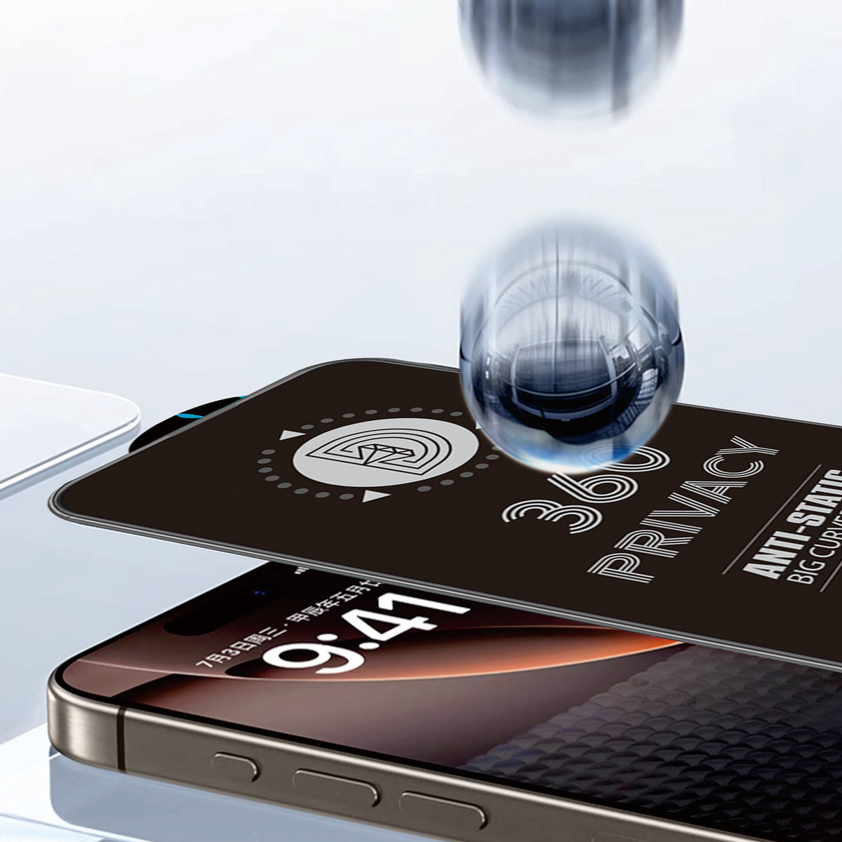 Zaštitna folija za ekran Privacy OEM 360 za Samsung Galaxy A37 5G, Kaljeno staklo, Full Glue