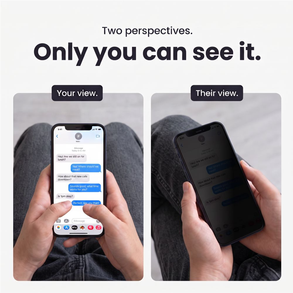 Zaštitna folija za ekran Privacy Tech-Protect OneTouch za Apple iPhone 18 Pro Max, Kaljeno staklo, Full Glue, Set 2 komada
