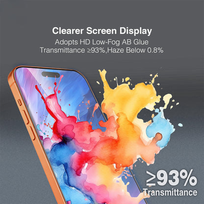 Zaštitna folija za zaslon Tel Protect 10X HD DLC Diamond Coating za Apple iPhone 17 / 16 Pro, kaljeno staklo, potpuno ljepljiva, crna